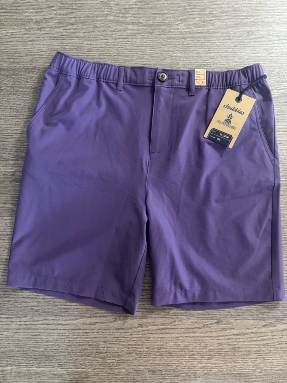 Chubbies YOUTH Everywhere Shorts 18/20 XL Purple Stretch The Weekend Has Arrived